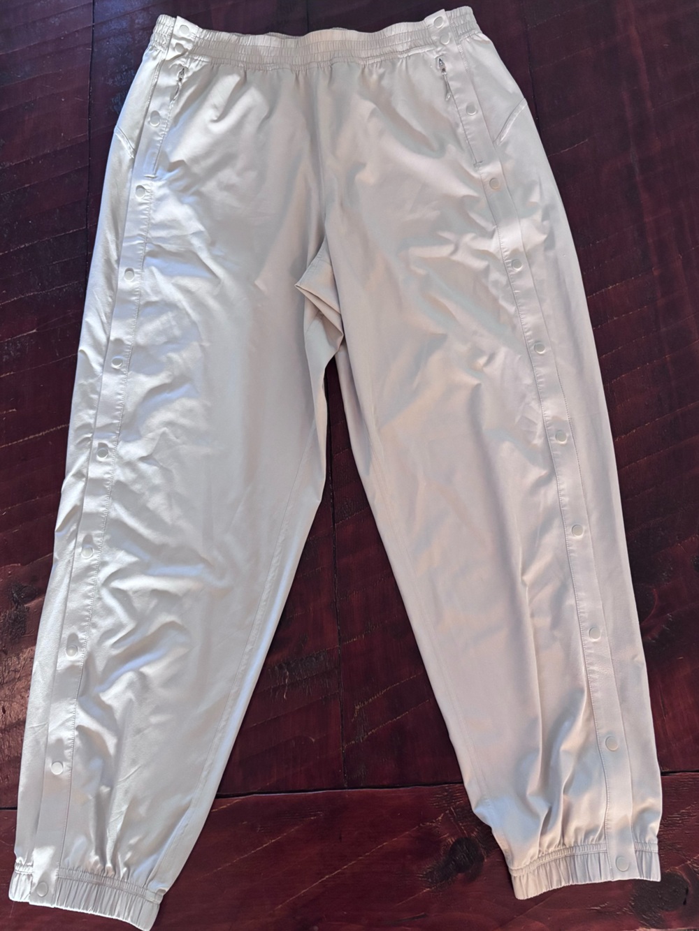 lululemon athletica White Snap-Button Track Joggers